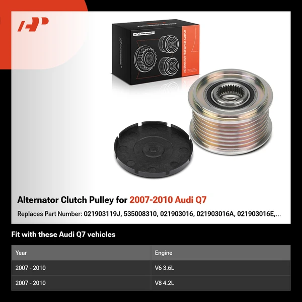 Alternator Clutch Pulley for 2007-2010 Audi Q7