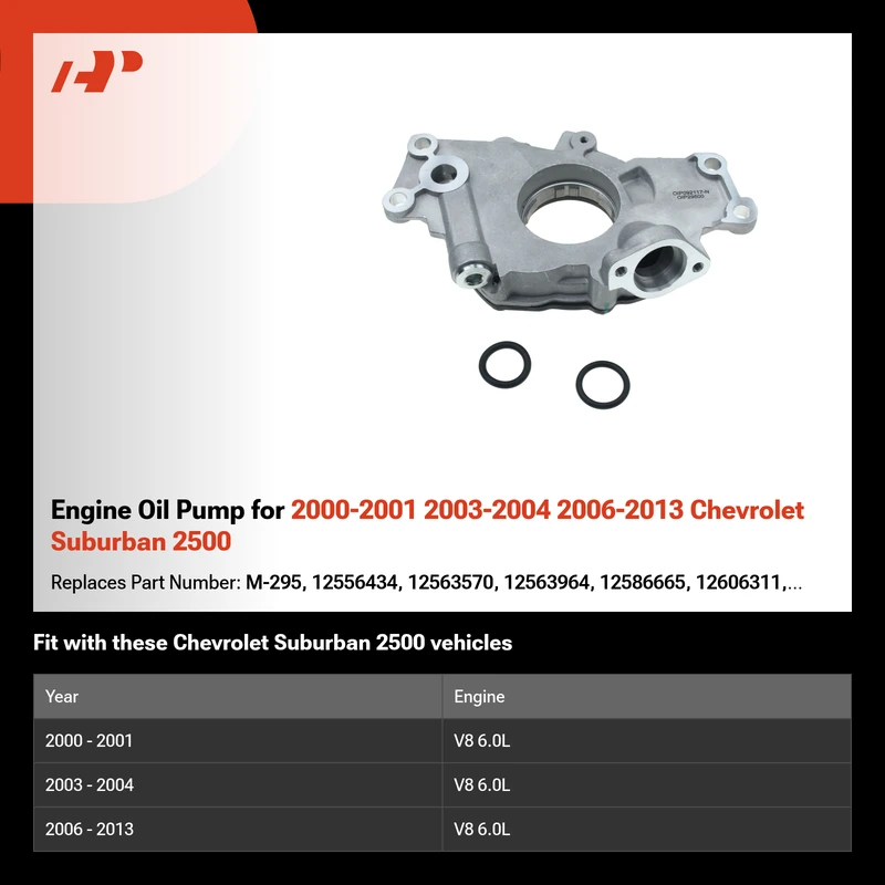 Engine Oil Pump for 2000-2001 2003-2004 2006-2013 Chevrolet Suburban 2500