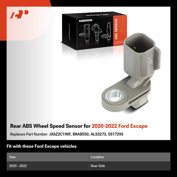 Rear ABS Wheel Speed Sensor for 2020-2022 Ford Escape