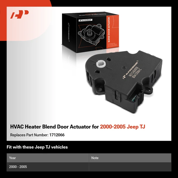 HVAC Heater Blend Door Actuator for 2000-2005 Jeep TJ