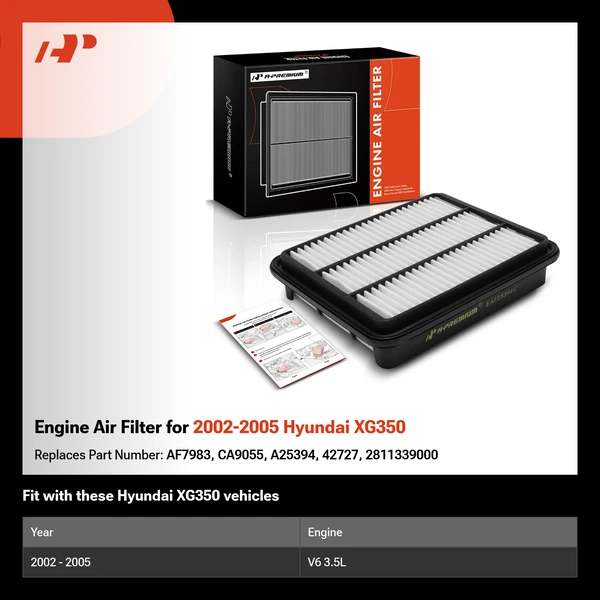 Engine Air Filter for 2002-2005 Hyundai XG350