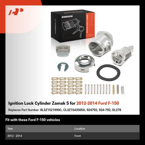 Ignition Lock Cylinder Zamak 5 for 2012-2014 Ford F-150