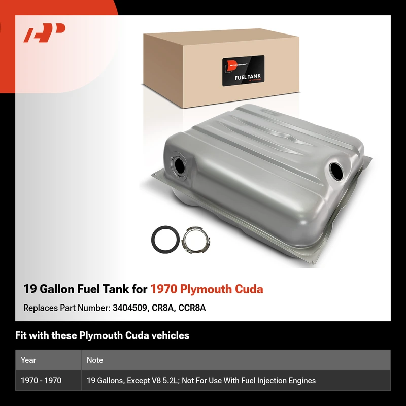 19 Gallon Fuel Tank for 1970 Plymouth Cuda