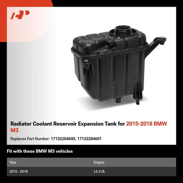 Radiator Coolant Reservoir Expansion Tank for 2015-2018 BMW M3