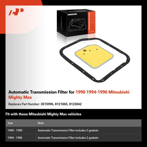 Automatic Transmission Filter for 1990 1994-1996 Mitsubishi Mighty Max