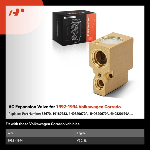 AC Expansion Valve for 1992-1994 Volkswagen Corrado