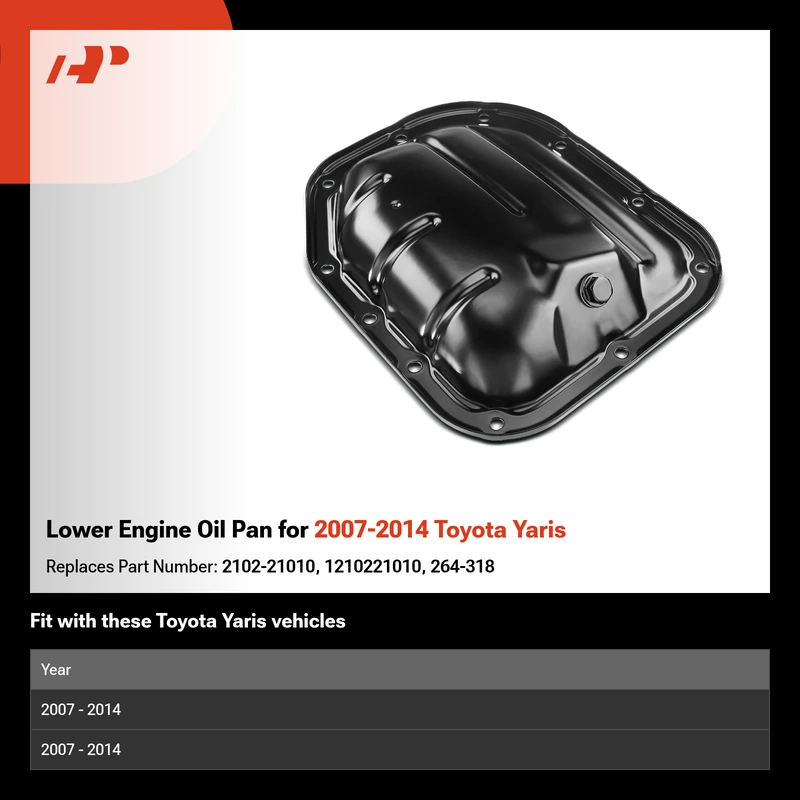 Lower Engine Oil Pan for 2007-2014 Toyota Yaris