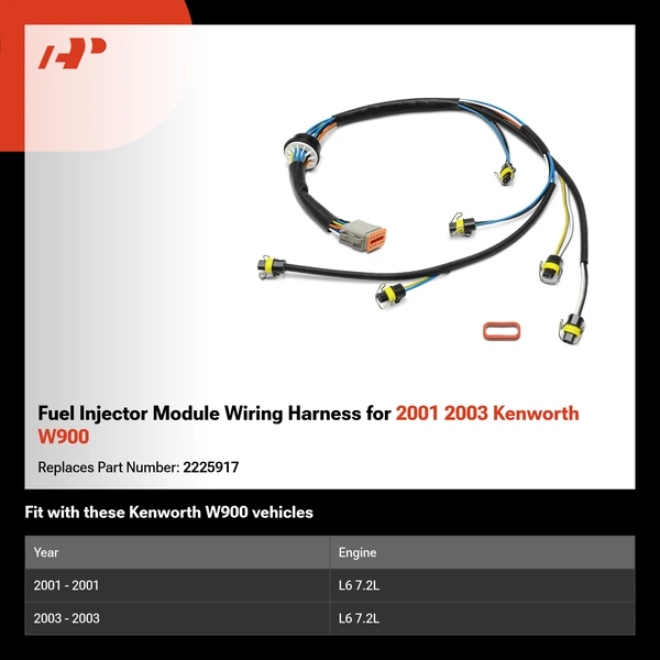 Fuel Injector Module Wiring Harness for 2001 2003 Kenworth W900