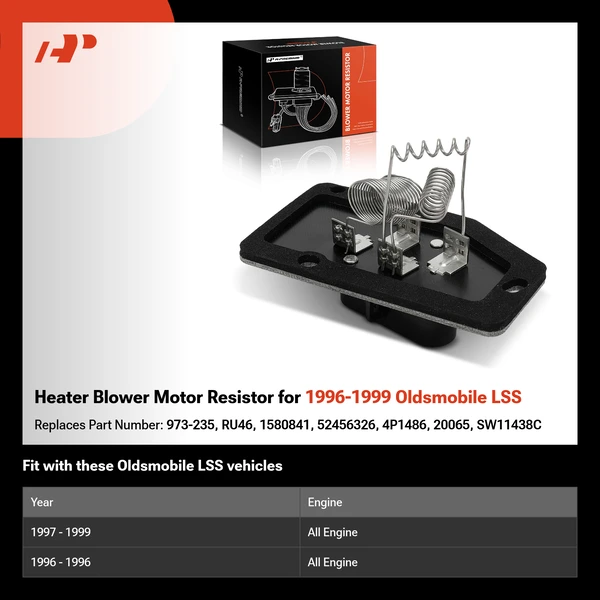 Heater Blower Motor Resistor for 1996-1999 Oldsmobile LSS