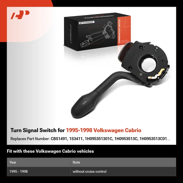 Turn Signal Switch for 1995-1998 Volkswagen Cabrio