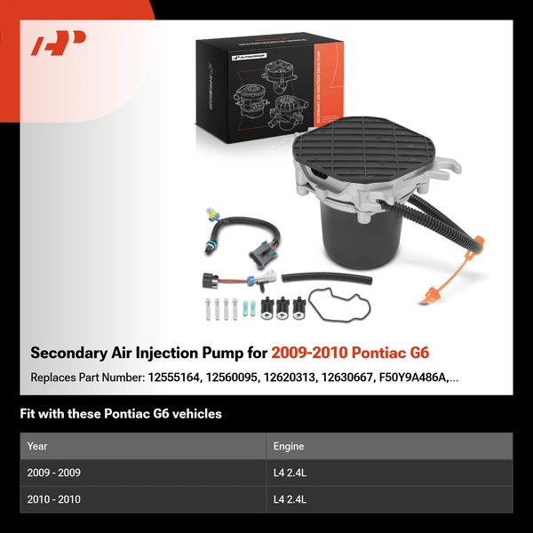 Secondary Air Injection Pump for 2009-2010 Pontiac G6