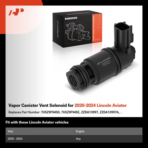 Vapor Canister Vent Solenoid for 2020-2024 Lincoln Aviator
