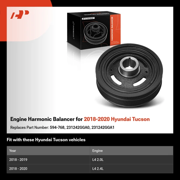 Engine Harmonic Balancer for 2018-2020 Hyundai Tucson