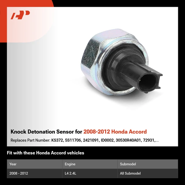 Knock Detonation Sensor for 2008-2012 Honda Accord