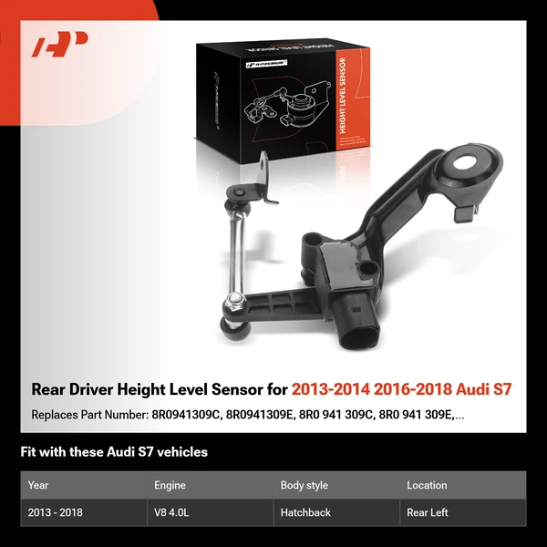 Rear Driver Height Level Sensor for 2013-2014 2016-2018 Audi S7