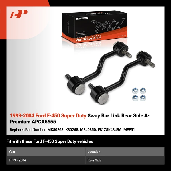 1999-2004 Ford F-450 Super Duty Sway Bar Link Rear Side A-Premium APCA6655