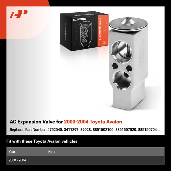 AC Expansion Valve for 2000-2004 Toyota Avalon