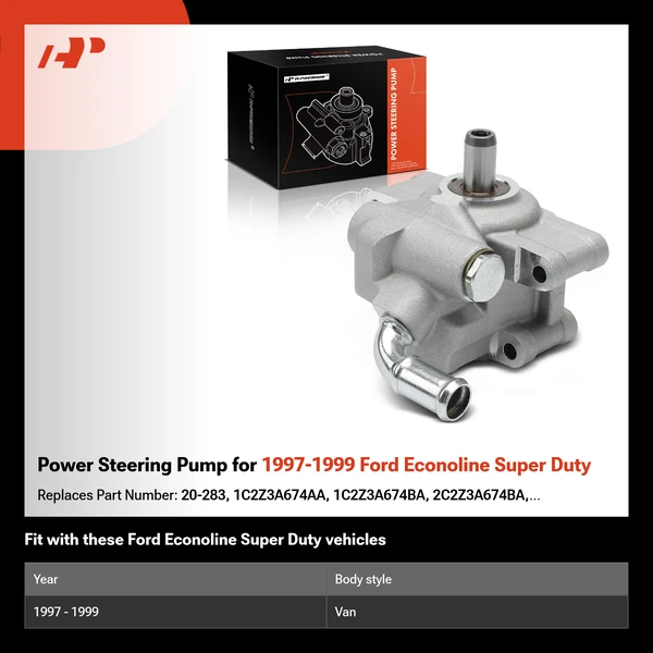 Power Steering Pump for 1997-1999 Ford Econoline Super Duty