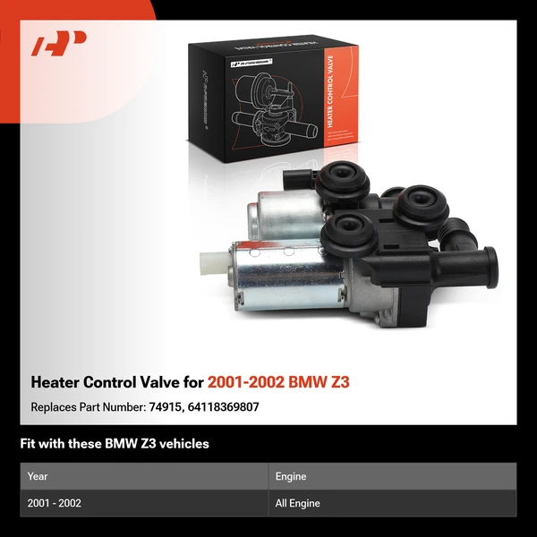 Heater Control Valve for 2001-2002 BMW Z3