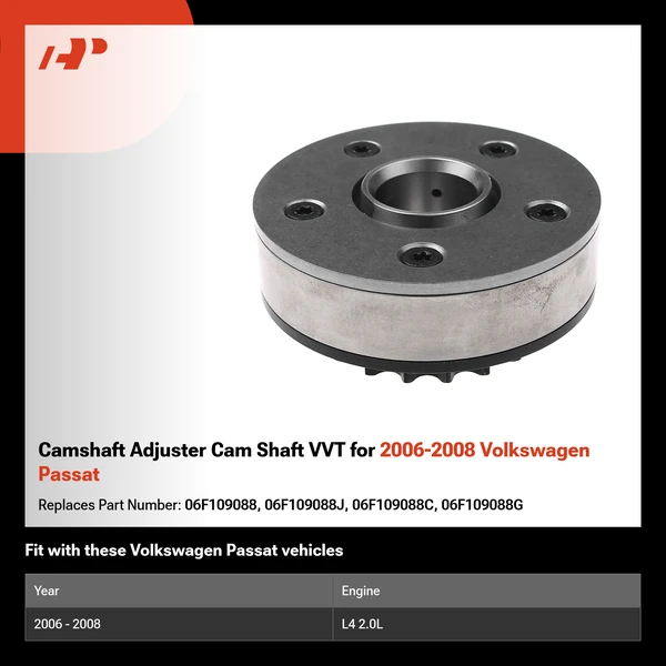 Camshaft Adjuster Cam Shaft VVT for 2006-2008 Volkswagen Passat