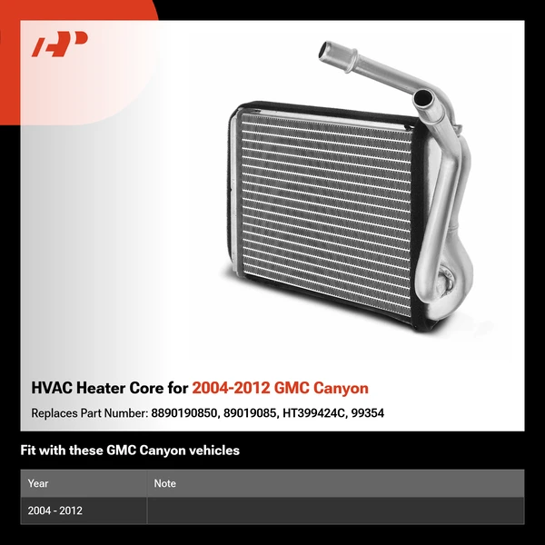HVAC Heater Core for 2004-2012 GMC Canyon