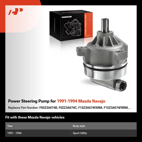Power Steering Pump for 1991-1994 Mazda Navajo