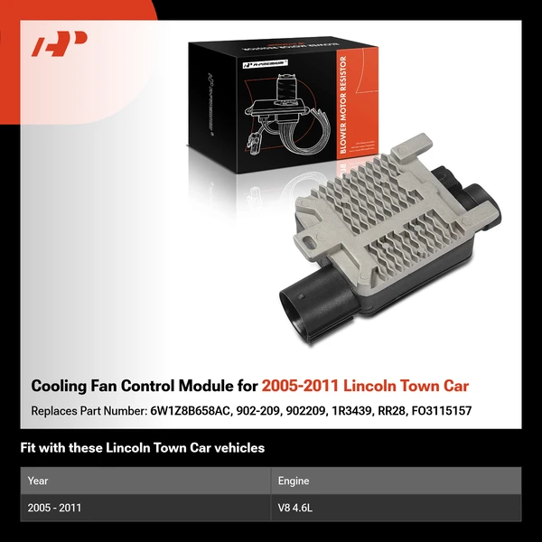 Cooling Fan Control Module for 2005-2011 Lincoln Town Car