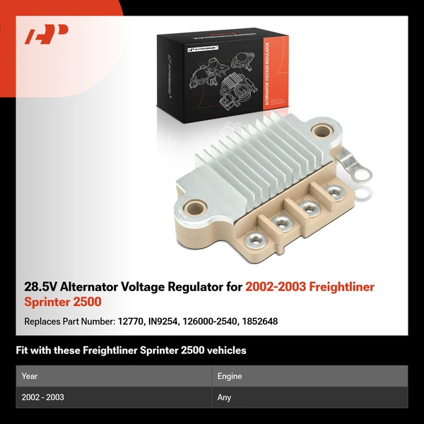 28.5V Alternator Voltage Regulator for 2002-2003 Freightliner Sprinter 2500