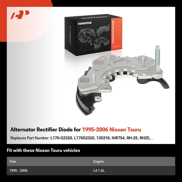 Alternator Rectifier Diode for 1995-2006 Nissan Tsuru