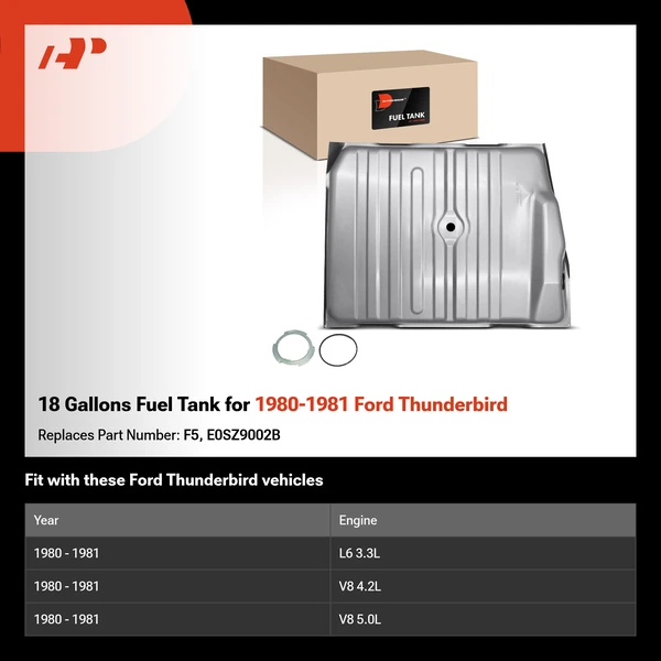 18 Gallons Fuel Tank for 1980-1981 Ford Thunderbird