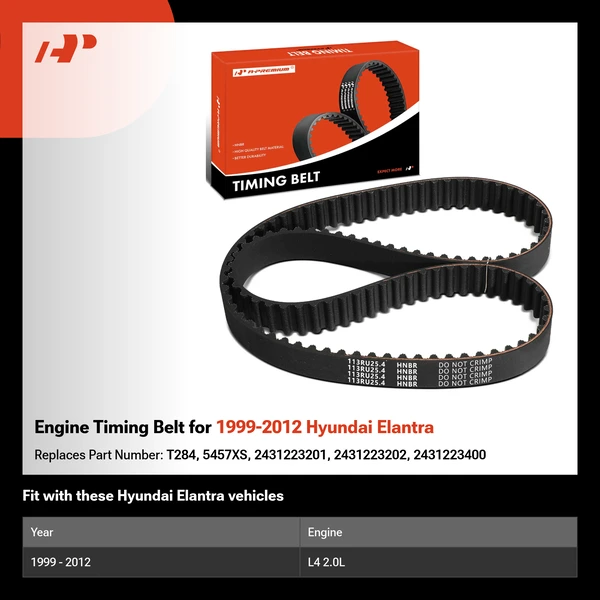 Engine Timing Belt for 1999-2012 Hyundai Elantra