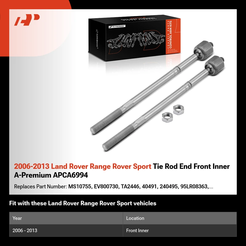 2006-2013 Land Rover Range Rover Sport Tie Rod End Front Inner A-Premium APCA6994