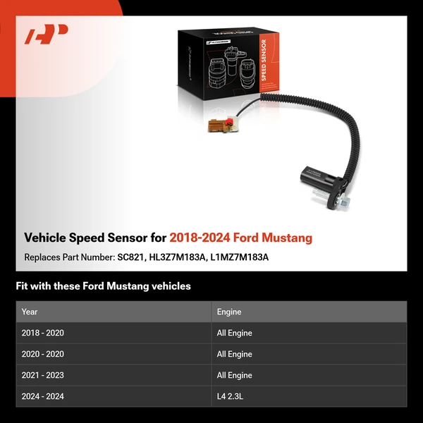 Vehicle Speed Sensor for 2018-2024 Ford Mustang