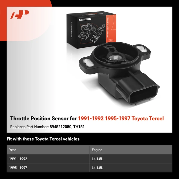 Throttle Position Sensor for 1991-1992 1995-1997 Toyota Tercel