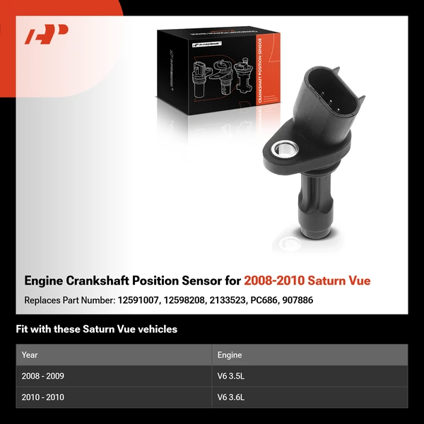 Engine Crankshaft Position Sensor for 2008-2010 Saturn Vue
