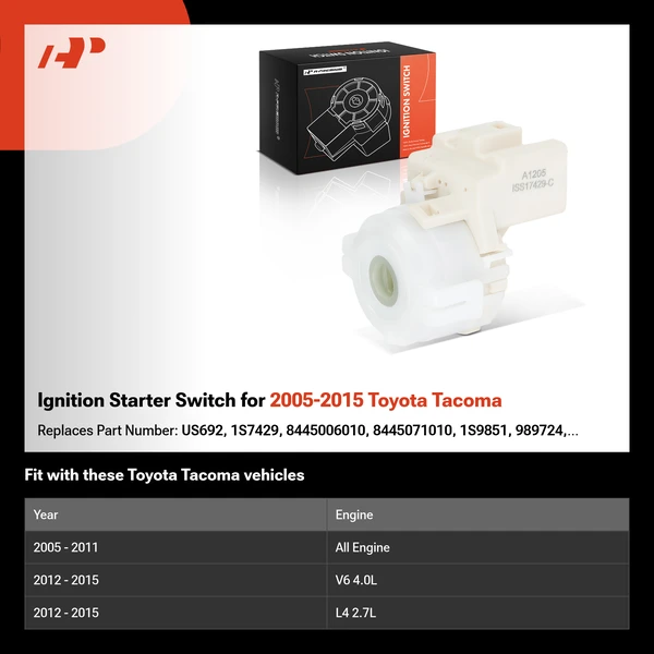 Ignition Starter Switch for 2005-2015 Toyota Tacoma