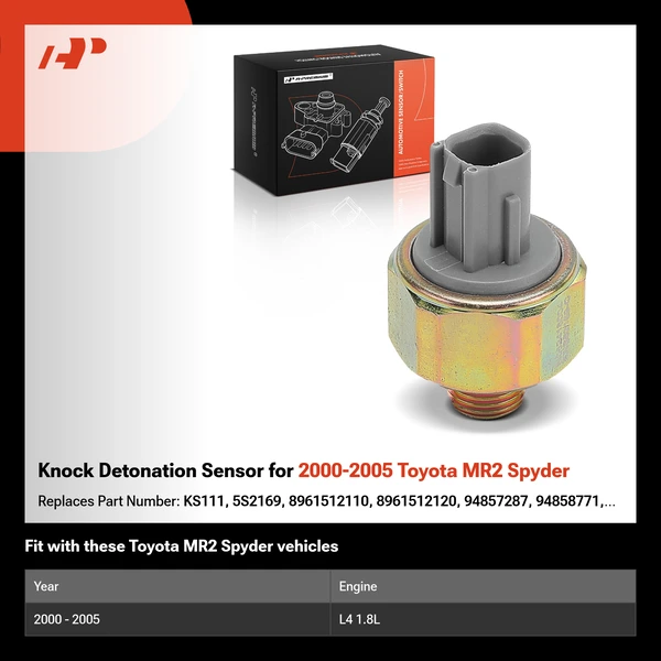 Knock Detonation Sensor for 2000-2005 Toyota MR2 Spyder
