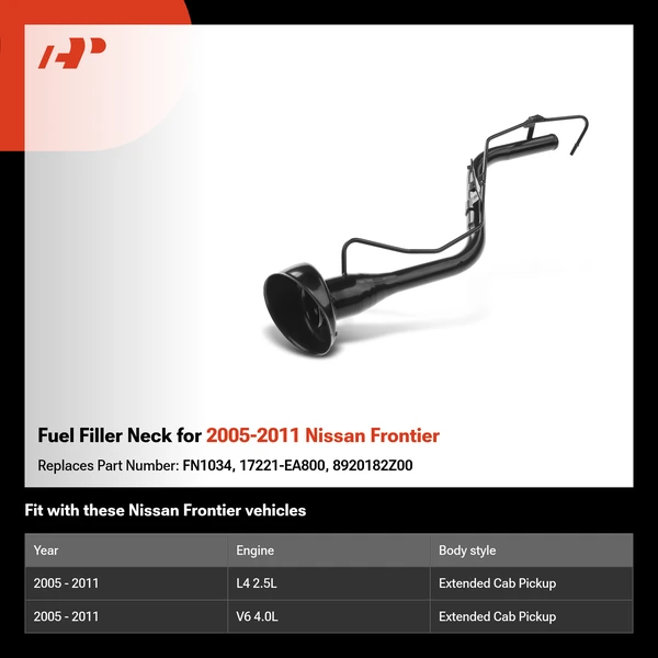 Fuel Filler Neck for 2005-2011 Nissan Frontier