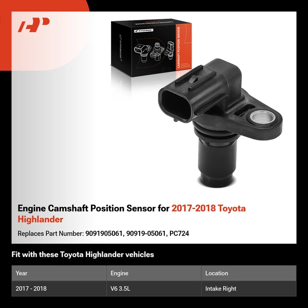 Engine Camshaft Position Sensor for 2017-2018 Toyota Highlander