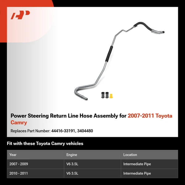 Power Steering Return Line Hose Assembly for 2007-2011 Toyota Camry