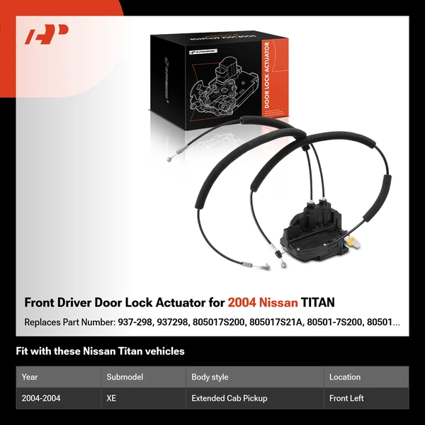 Front Driver Door Lock Actuator for 2004 Nissan TITAN