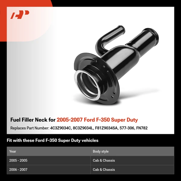Fuel Filler Neck for 2005-2007 Ford F-350 Super Duty