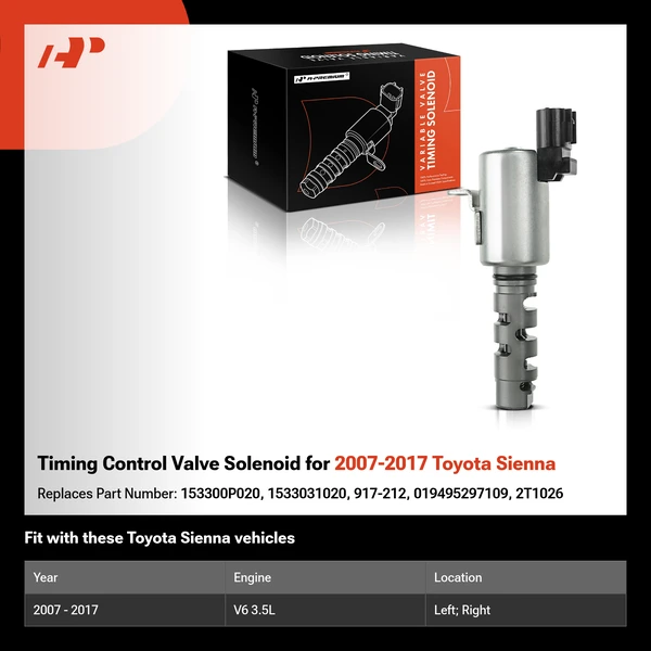 Timing Control Valve Solenoid for 2007-2017 Toyota Sienna