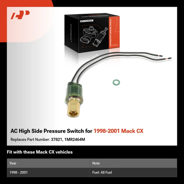 AC High Side Pressure Switch for 1998-2001 Mack CX