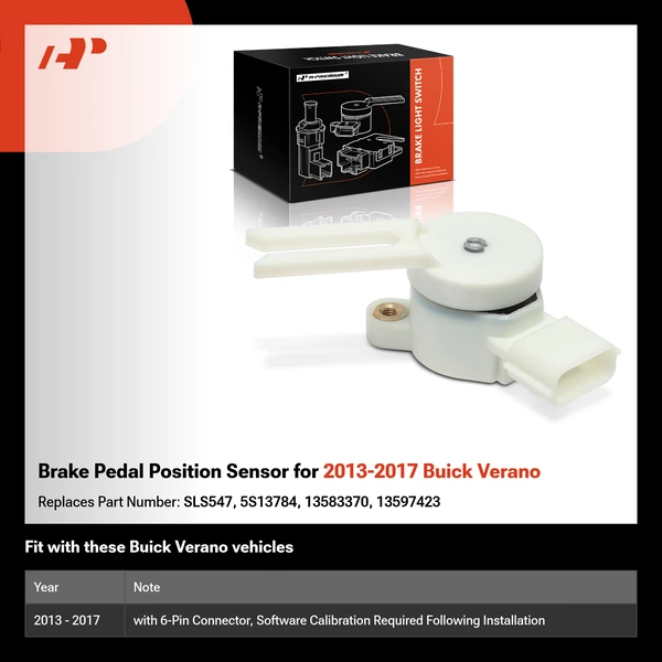 Brake Pedal Position Sensor for 2013-2017 Buick Verano
