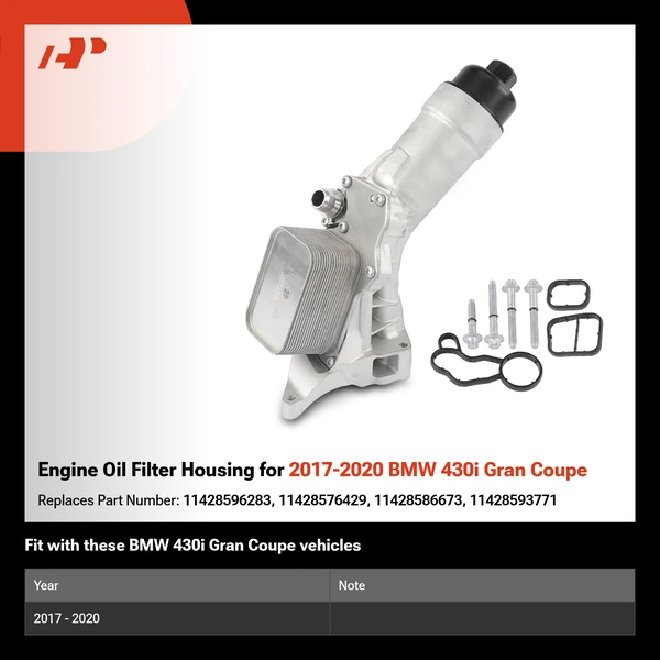 Engine Oil Filter Housing for 2017-2020 BMW 430i Gran Coupe