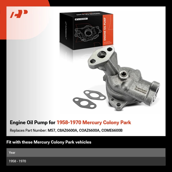 Engine Oil Pump for 1958-1970 Mercury Colony Park