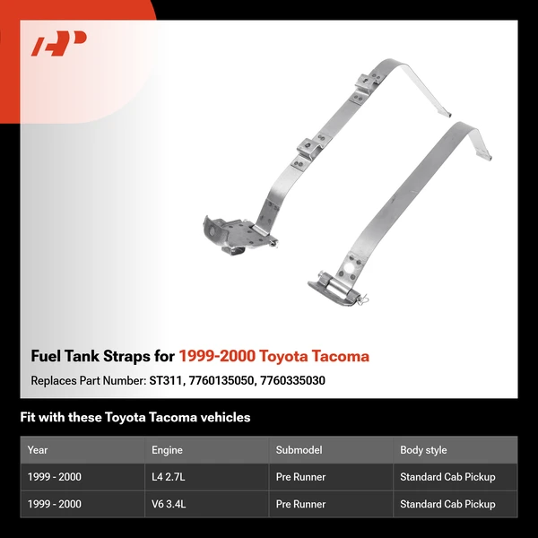 Fuel Tank Straps for 1999-2000 Toyota Tacoma