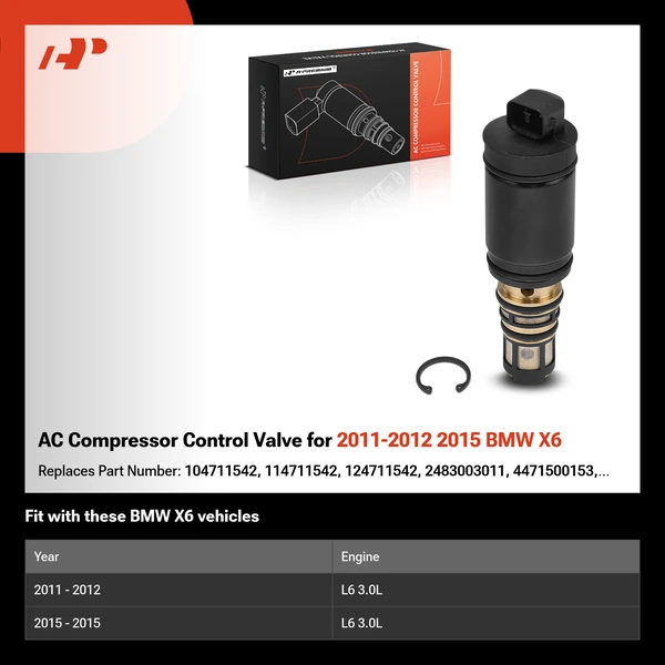 AC Compressor Control Valve for 2011-2012 2015 BMW X6