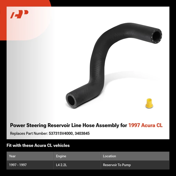 Power Steering Reservoir Line Hose Assembly for 1997 Acura CL